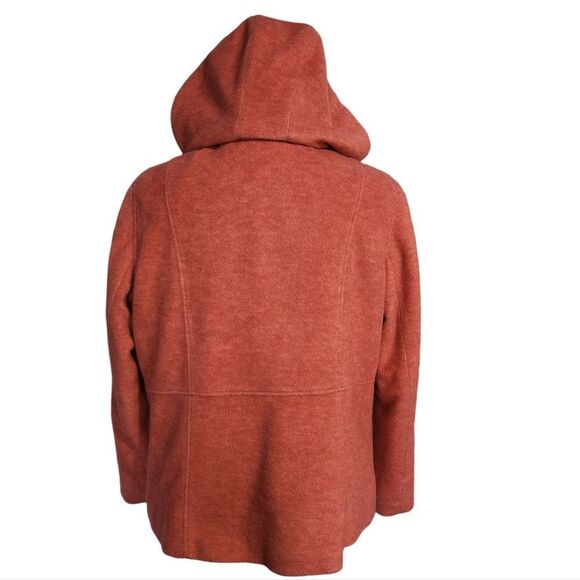 L.L. Bean Women's Wool Blend Coat with Hood Size L - Picture 2 of 6